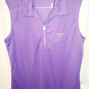 Womens Daily Sports top, size M, NWT. Purple. UVA, UVB, UPF 40+protection.